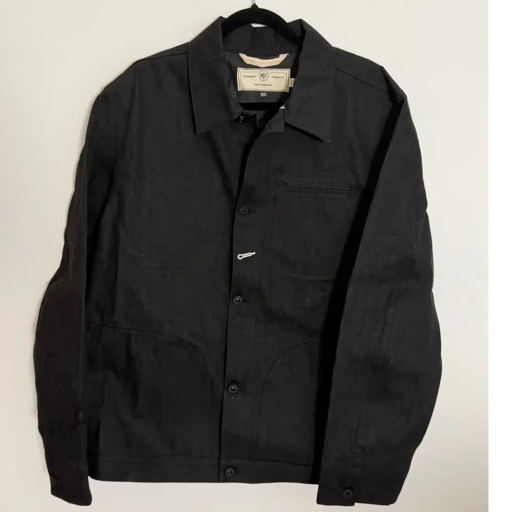 Rogue Territory RGT Heavyweight Supply Chore Jacket Black Charcoal Mens 3XL